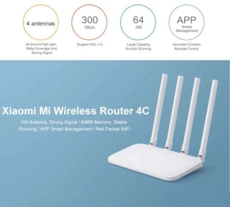 Роутер Xiaomi Mi Wi-Fi Router 4C на Tmall